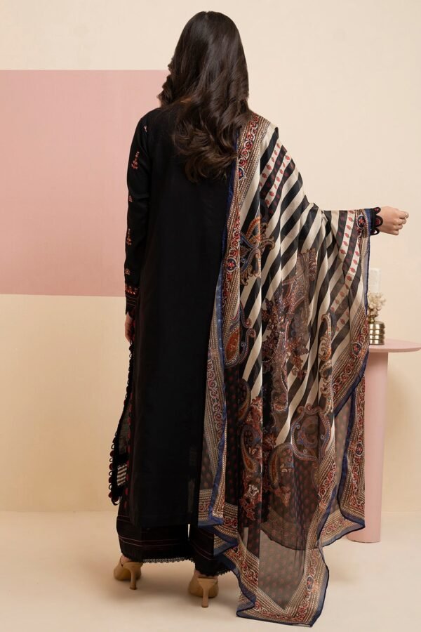 Zellbury Unstitched 3 Piece Embroidered Lawn Collection'2025 - D54 (WUS25E30403) - Image 2