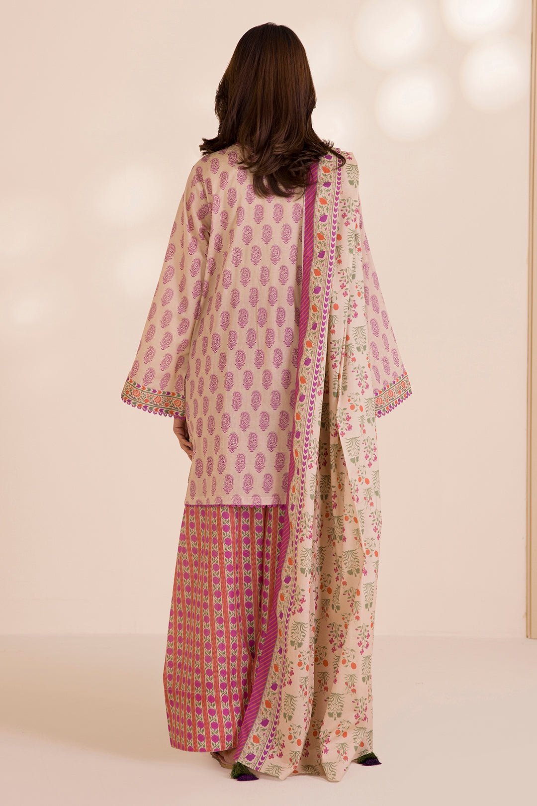 Zellbury Unstitched 3 Piece Printed Cotton Collection  - D125 (WUC25X30038) - Image 2