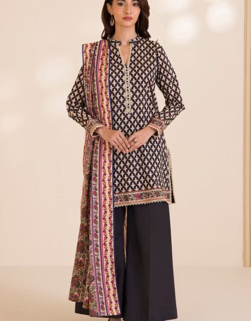 Zellbury Unstitched 2 Piece Printed Cotton Collection ( SHIRT DUPATTA)- D62 (WUC25X20008)