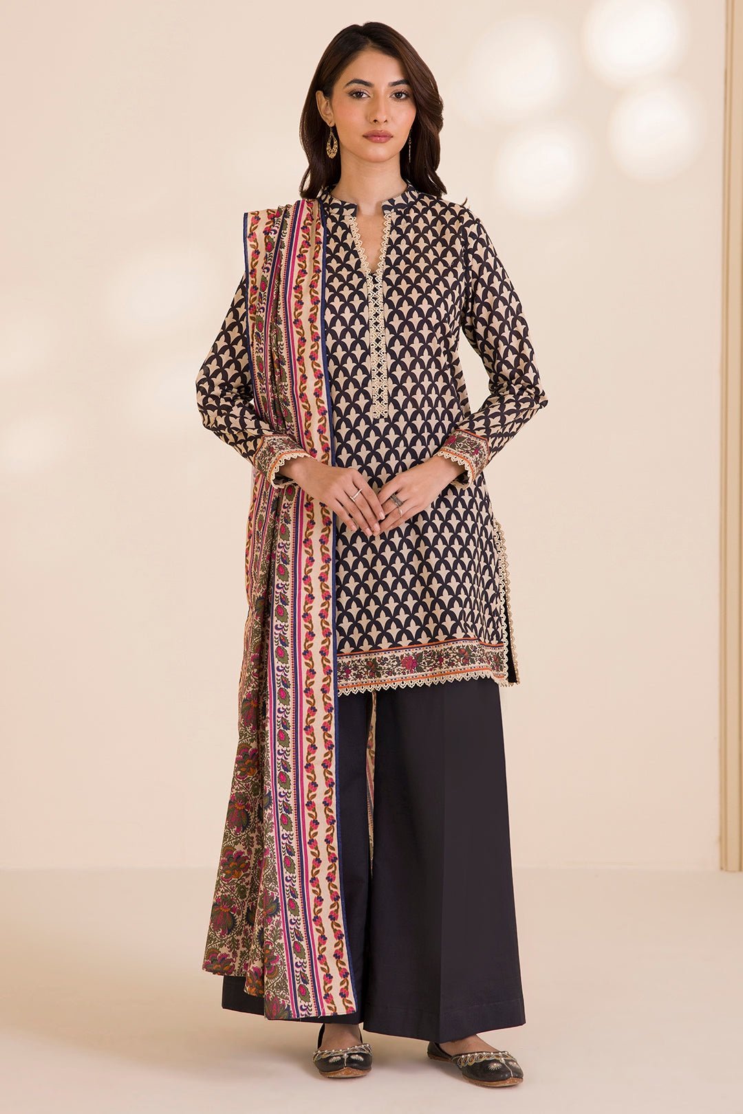 Zellbury Unstitched 2 Piece Printed Cotton Collection'2025 ( SHIRT DUPATTA)- D62 (WUC25X20008)