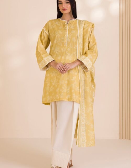 Zellbury Unstitched 2 Piece Printed Cotton Collection'2025 ( SHIRT DUPATTA)- D64 (WUC25X20001)