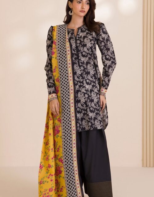 Zellbury Unstitched 2 Piece Printed Cotton Collection ( SHIRT DUPATTA)- D65 (WUC25X20004)