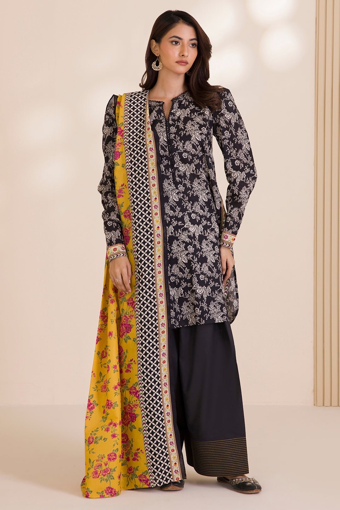 Zellbury Unstitched 2 Piece Printed Cotton Collection'2025 ( SHIRT DUPATTA)- D65 (WUC25X20004)