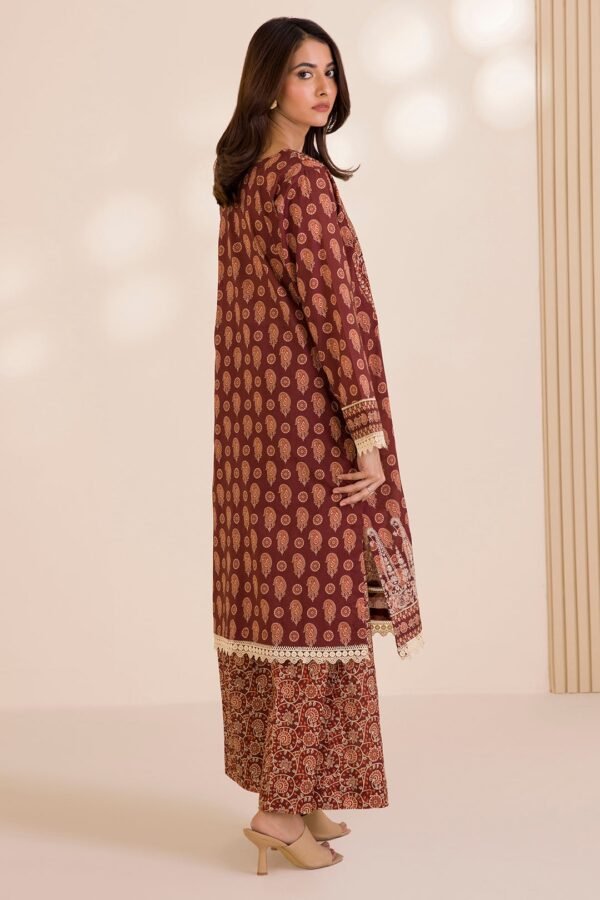 Zellbury Unstitched 2 Piece Embroidered Shirt Shalwar Cotton Collection'2025 - D23 (WUC25E20012) - Image 2