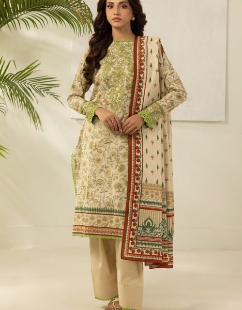 Zellbury Unstitched 2 Piece Embroidered Shirt Dupatta Lawn Collection - D27 (WUS26E20467)