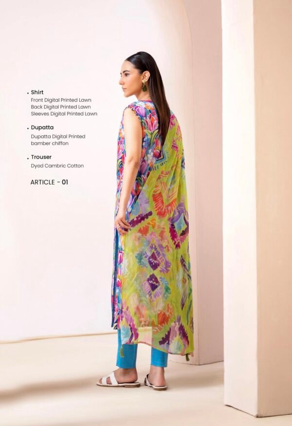 Floreena by Gull Jee - UNSTITCHED 3 PIECE COLLECTION VOL-01 / EDIT'25 - A01 - Image 2
