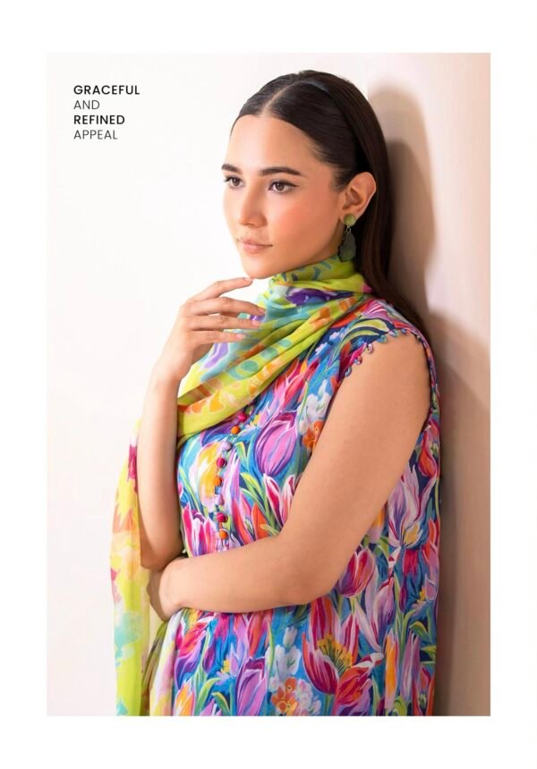 Floreena by Gull Jee - UNSTITCHED 3 PIECE COLLECTION VOL-01 / EDIT'25 - A01 - Image 3
