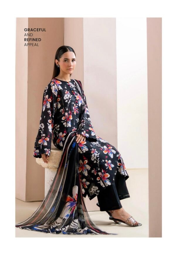 Floreena by Gull Jee - UNSTITCHED 3 PIECE COLLECTION VOL-01 / EDIT'25 - A04 - Image 3