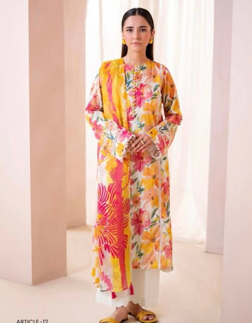 Floreena by Gull Jee - UNSTITCHED 3 PIECE COLLECTION VOL-01 / EDIT'25 - A12
