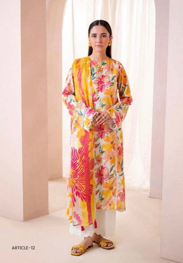 Floreena by Gull Jee - UNSTITCHED 3 PIECE COLLECTION VOL-01 / EDIT'25 - A12