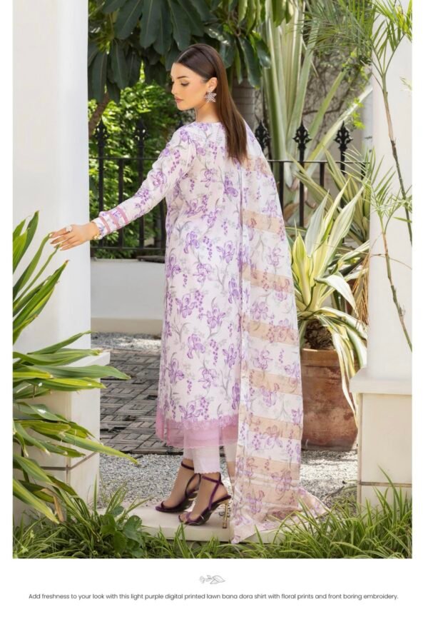 FAREENA by Gull Jee – UNSTITCHED 3 PIECE PREMIUM EMBROIDERED EDIT’25 – A01 - Image 2