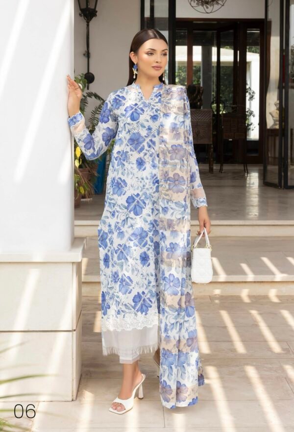 FAREENA by Gull Jee – UNSTITCHED 3 PIECE PREMIUM EMBROIDERED EDIT’25 – A06