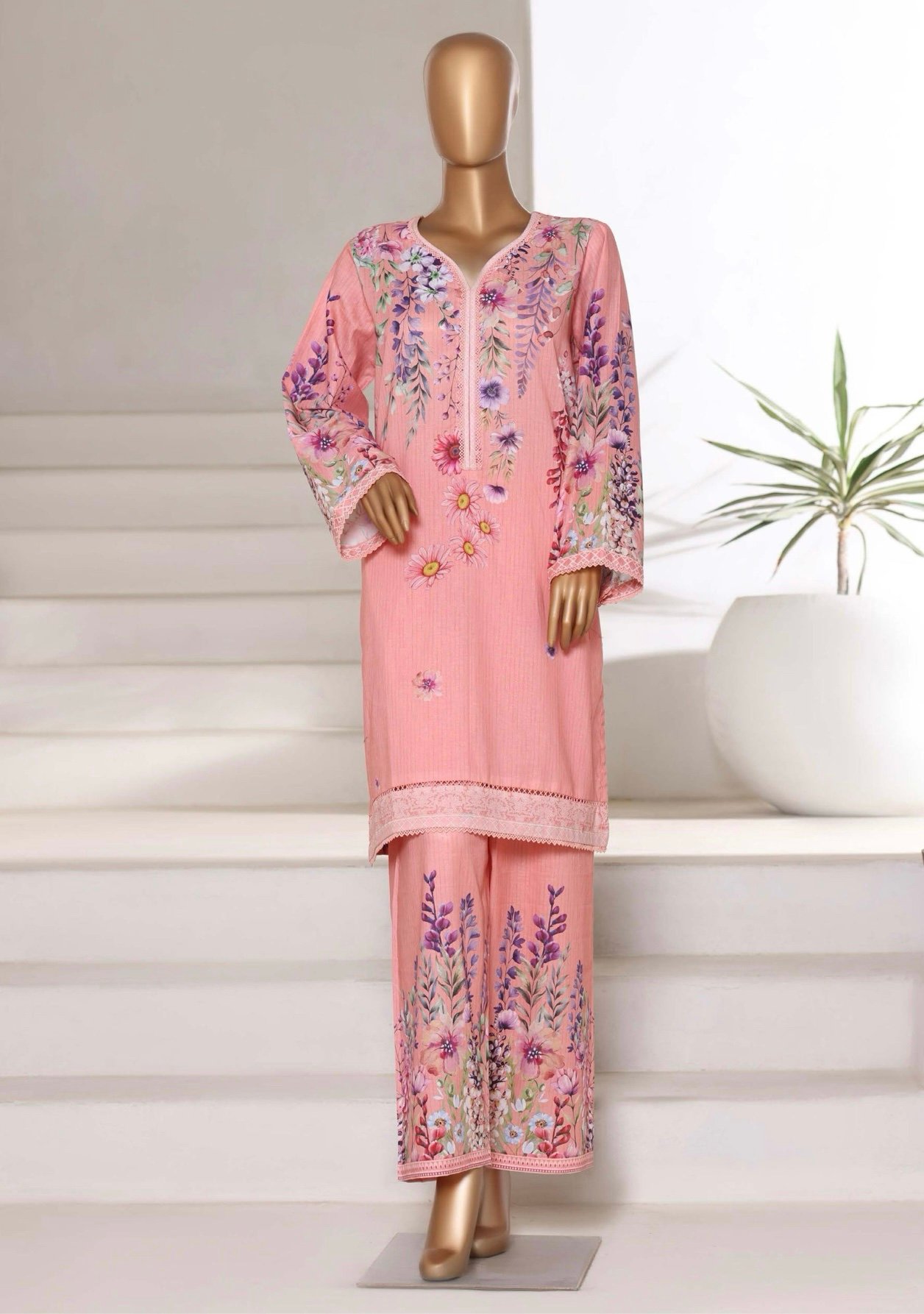 Bin Saeed Exclusive Cotton Co Ords Collection (SHIRT & TROUSER) - Design 04