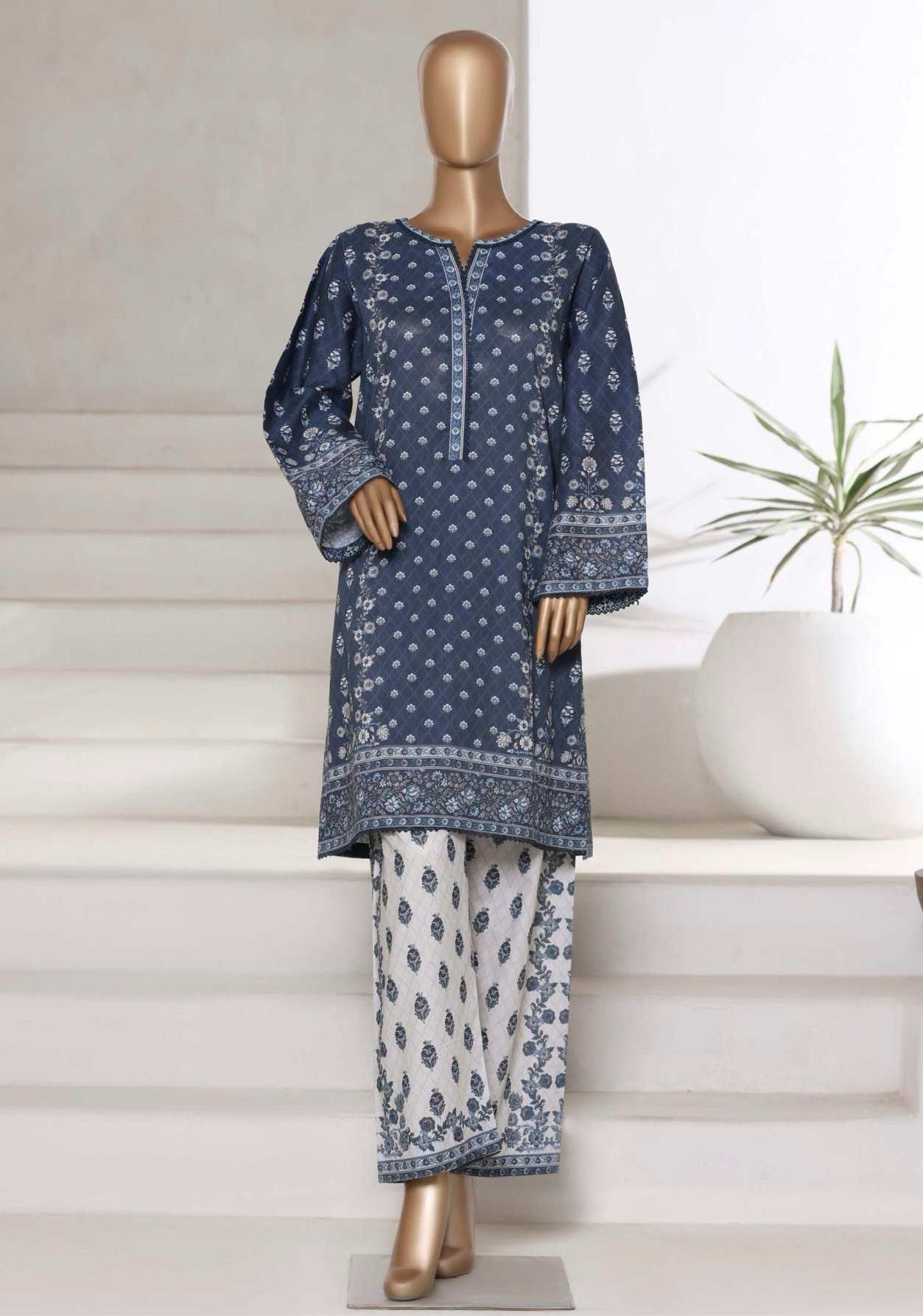 Bin Saeed Exclusive Cotton Co Ords Collection (SHIRT & TROUSER) - Design 05
