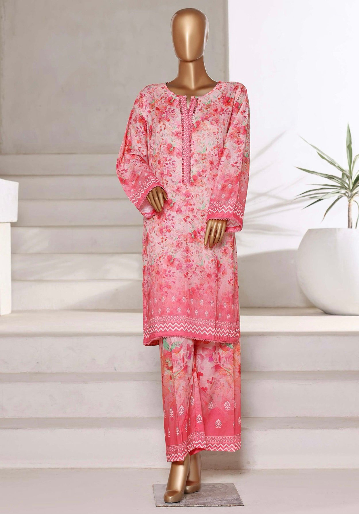 Bin Saeed Exclusive Cotton Co Ords Collection (SHIRT & TROUSER) - Design 07