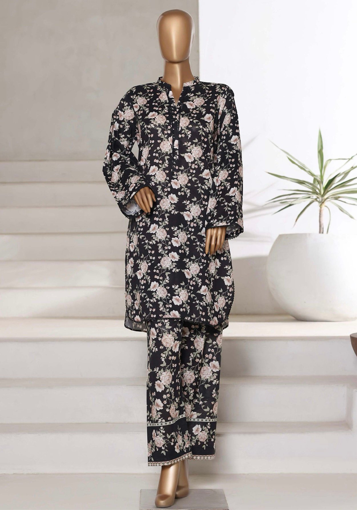 Bin Saeed Exclusive Cotton Co Ords Collection (SHIRT & TROUSER) - Design 08