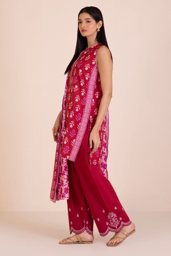 Zellbury Unstitched 3 Piece Embroidered Lawn Collection'2025 - D56 (WUC25E30042) - Image 2