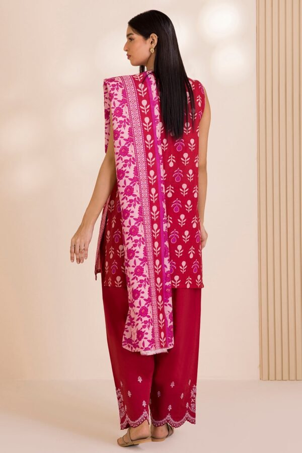 Zellbury Unstitched 3 Piece Embroidered Lawn Collection'2025 - D56 (WUC25E30042) - Image 3