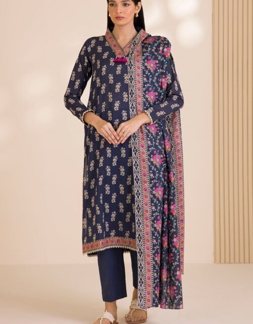 Zellbury Unstitched 3 Piece Printed Cotton Collection  - D126 (WUC25X30020)