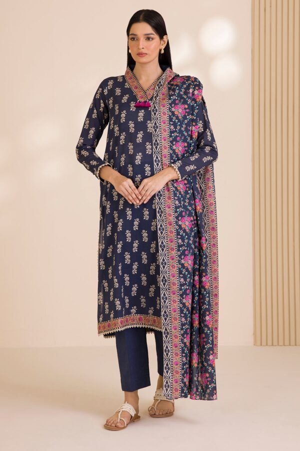 Zellbury Unstitched 3 Piece Printed Cotton Collection  - D126 (WUC25X30020)