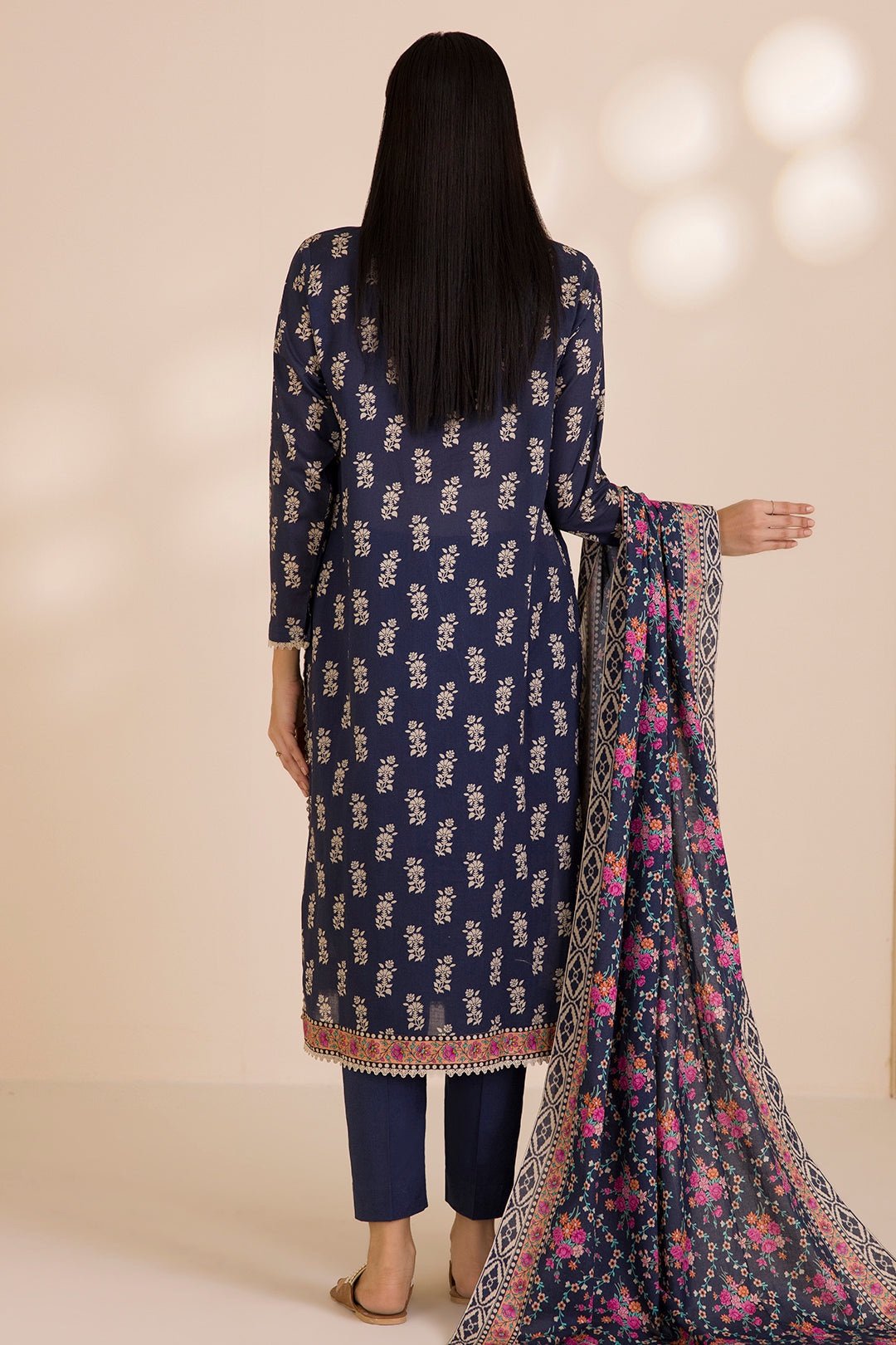 Zellbury Unstitched 3 Piece Printed Cotton Collection  - D126 (WUC25X30020) - Image 2