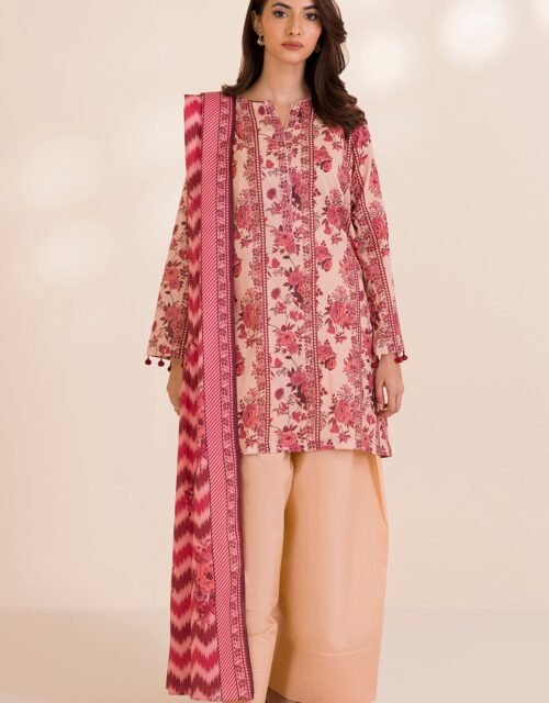 Zellbury Unstitched 3 Piece Printed Cotton Collection  - D127 (WUC25X30023)