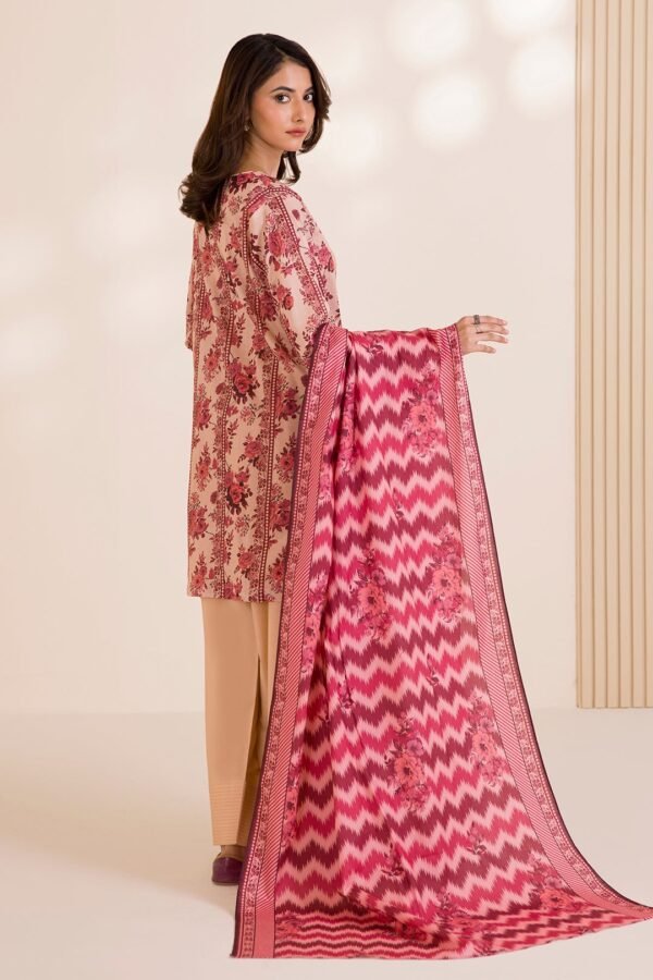 Zellbury Unstitched 3 Piece Printed Cotton Collection  - D127 (WUC25X30023) - Image 2