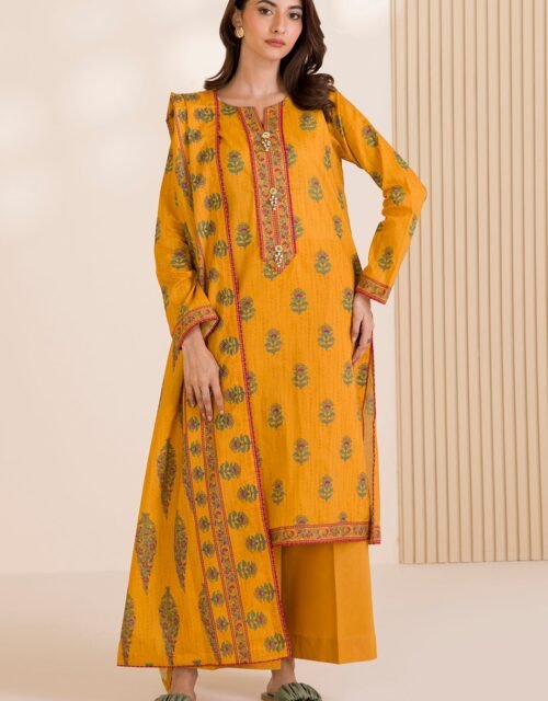 Zellbury Unstitched 3 Piece Printed Cotton Collection  - D130 (WUC25X30021)