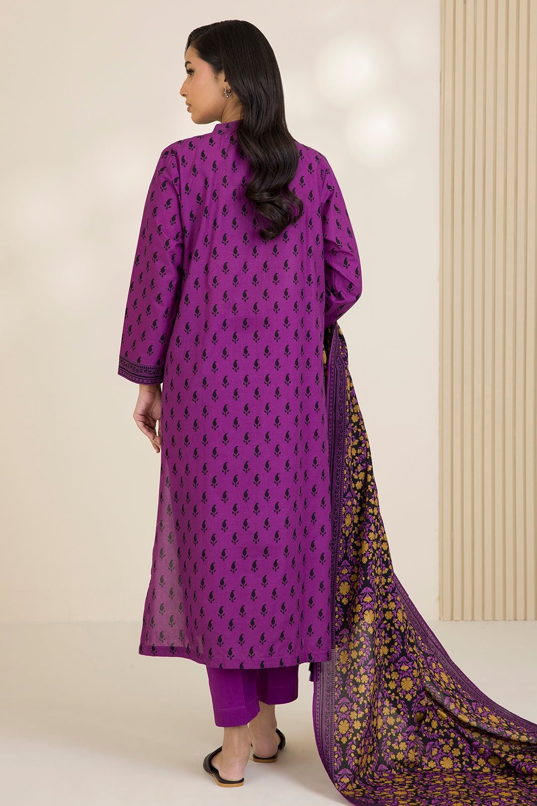 Zellbury Unstitched 3 Piece Printed Cotton Collection  - D131 (WUC25X30029) - Image 2
