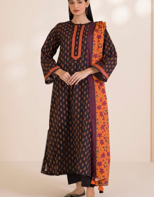 Zellbury Unstitched 2 Piece Printed Cotton Collection'2025 ( SHIRT DUPATTA)- D66 (WUC25X20005)