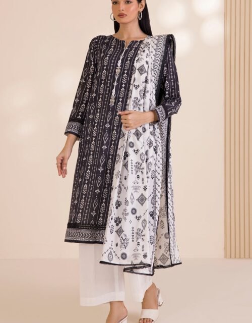 Zellbury Unstitched 2 Piece Printed Cotton Collection'2025 ( SHIRT DUPATTA)- D67 (WUC25X20003)