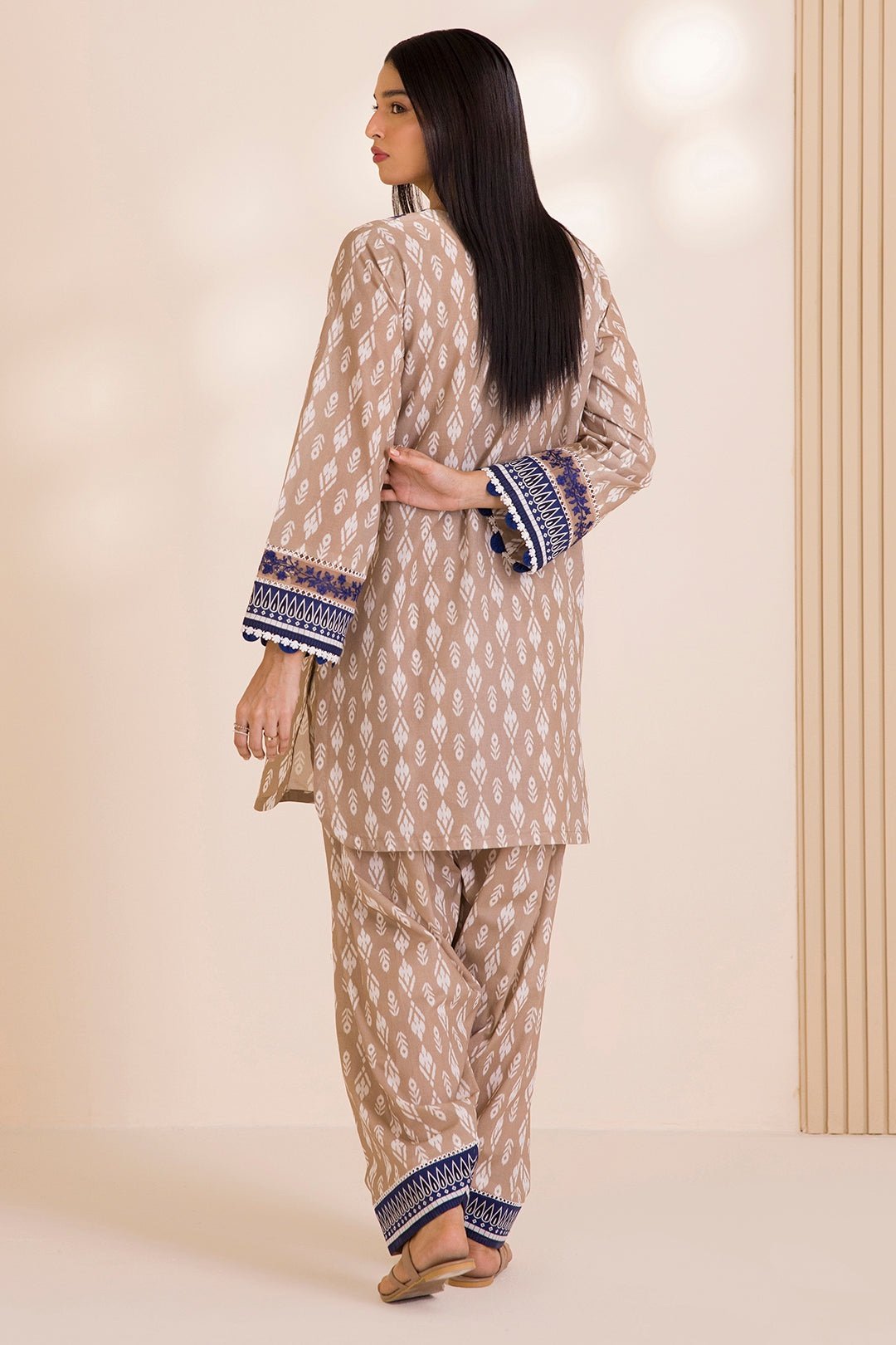 Zellbury Unstitched 2 Piece Embroidered Shirt Shalwar Cotton Collection'2025 - D24 (WUC25E20016) - Image 2