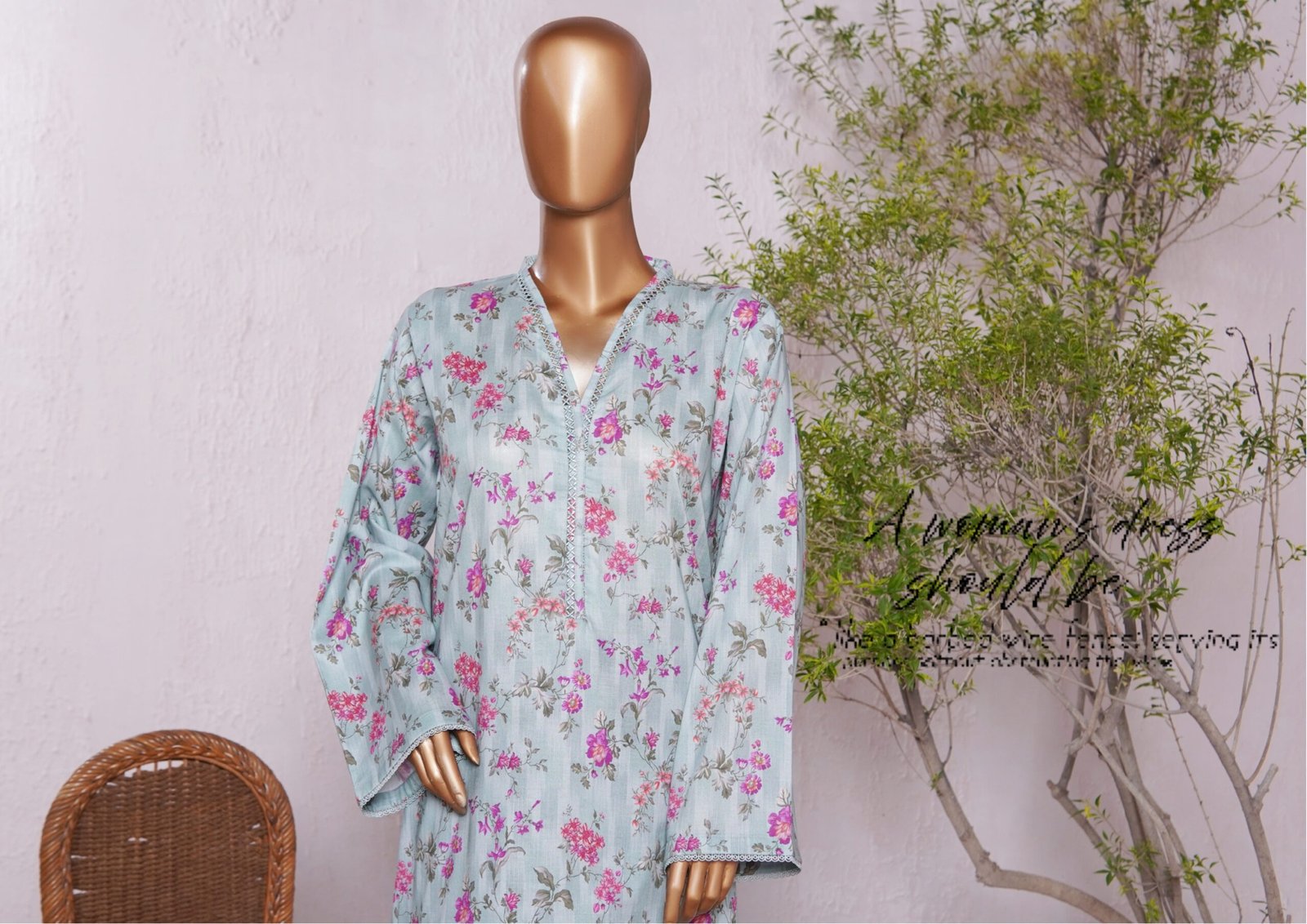 Bin Saeed Exclusive Cotton Co Ords Collection (SHIRT & TROUSER) - Design 11 - Image 3