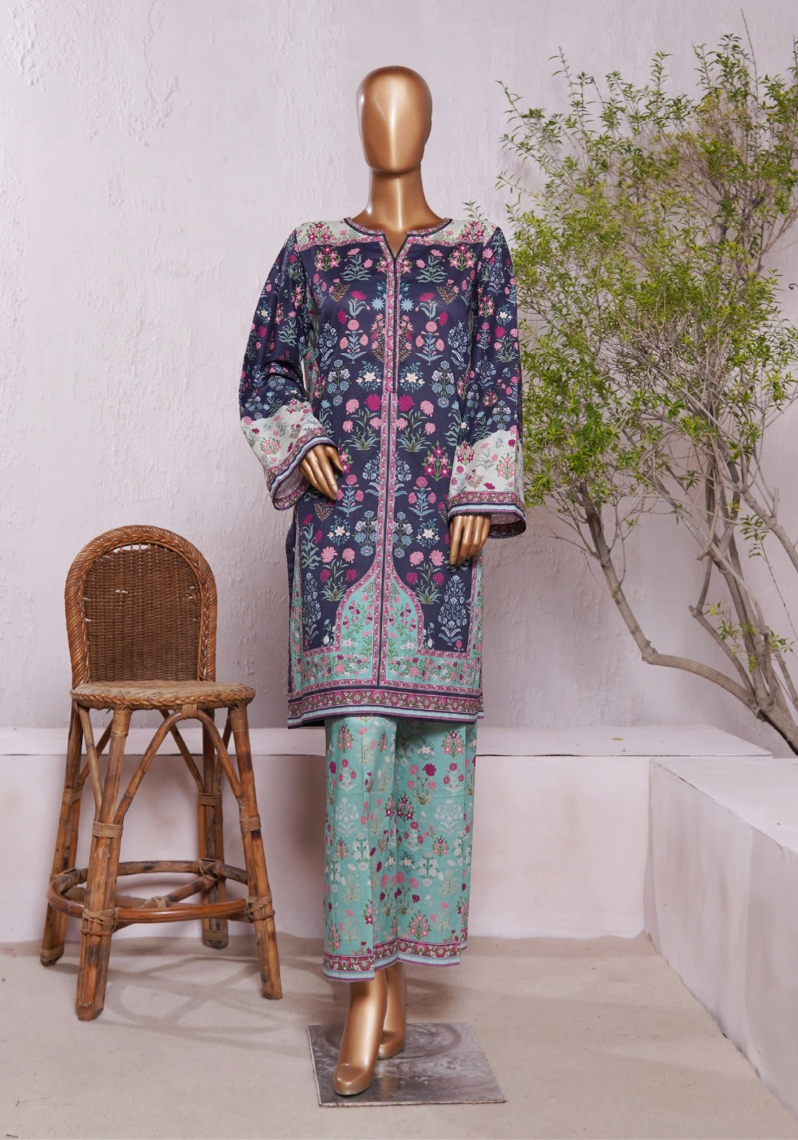 Bin Saeed Exclusive Cotton Co Ords Collection (SHIRT & TROUSER) - Design 13