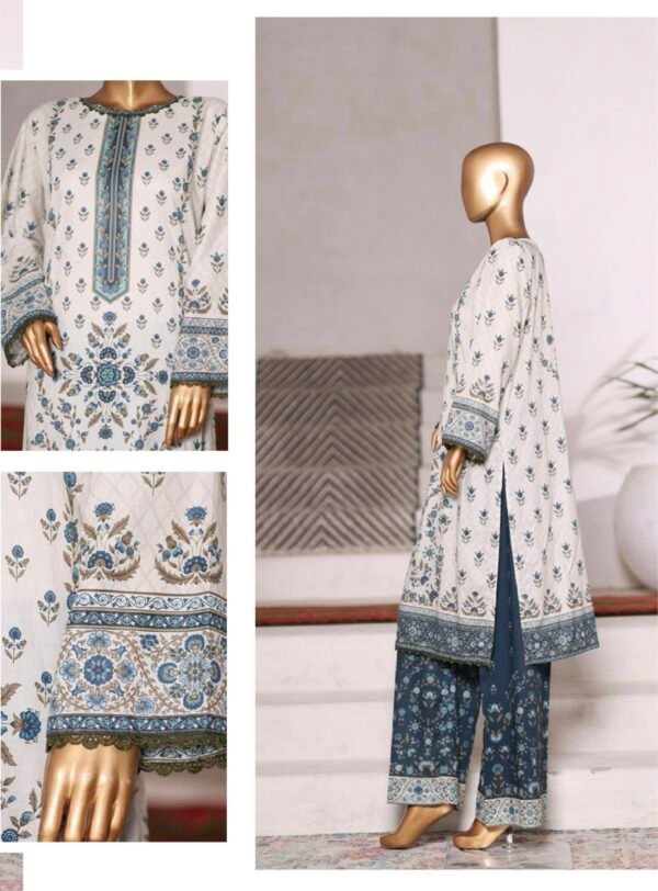 Bin Saeed Exclusive Cotton Co Ords Collection (SHIRT & TROUSER) - Design 14 - Image 2
