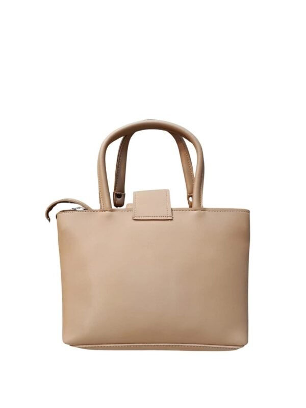 Beige Handbag for Women – Stylish Shoulder & Crossbody Bag with Tassel Charm - Image 4
