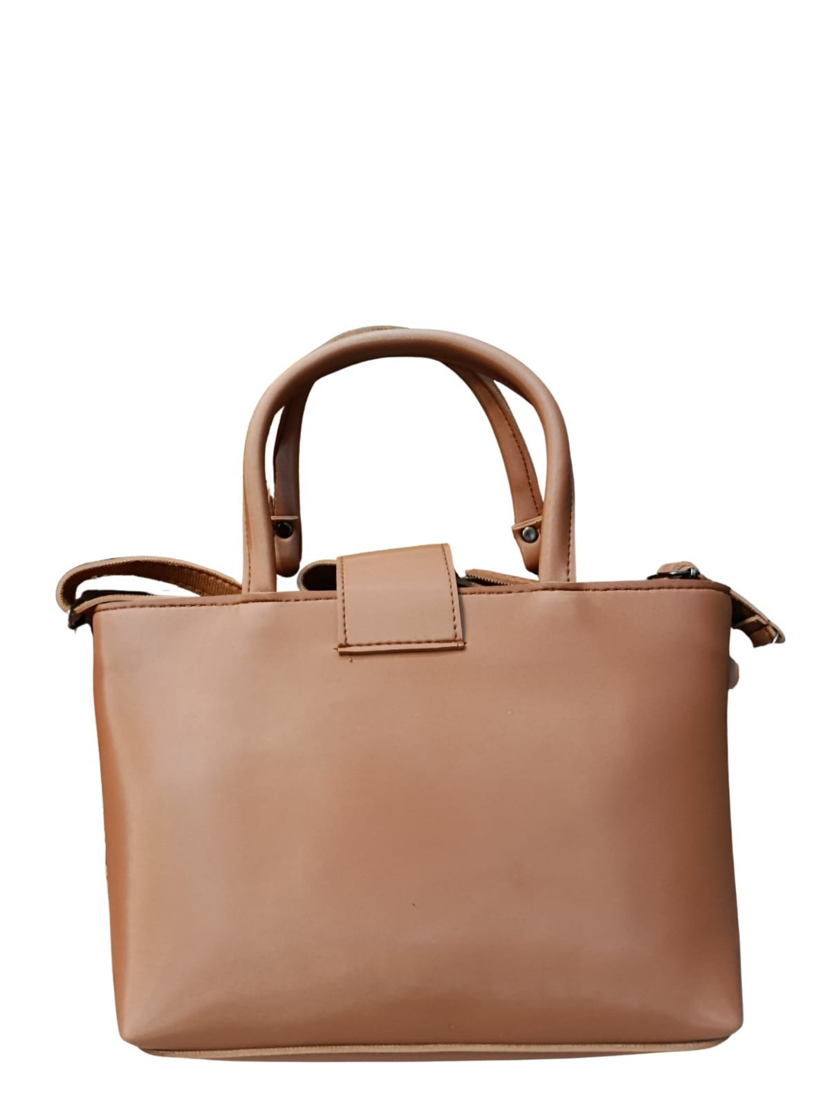 Camel Brown Handbag for Women – Stylish Shoulder & Crossbody Bag with Tassel Charm - Image 4