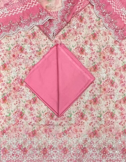 Bin Saeed Embroidered Cambric Unstitched 3 Piece Mid-Summer Collection - D50