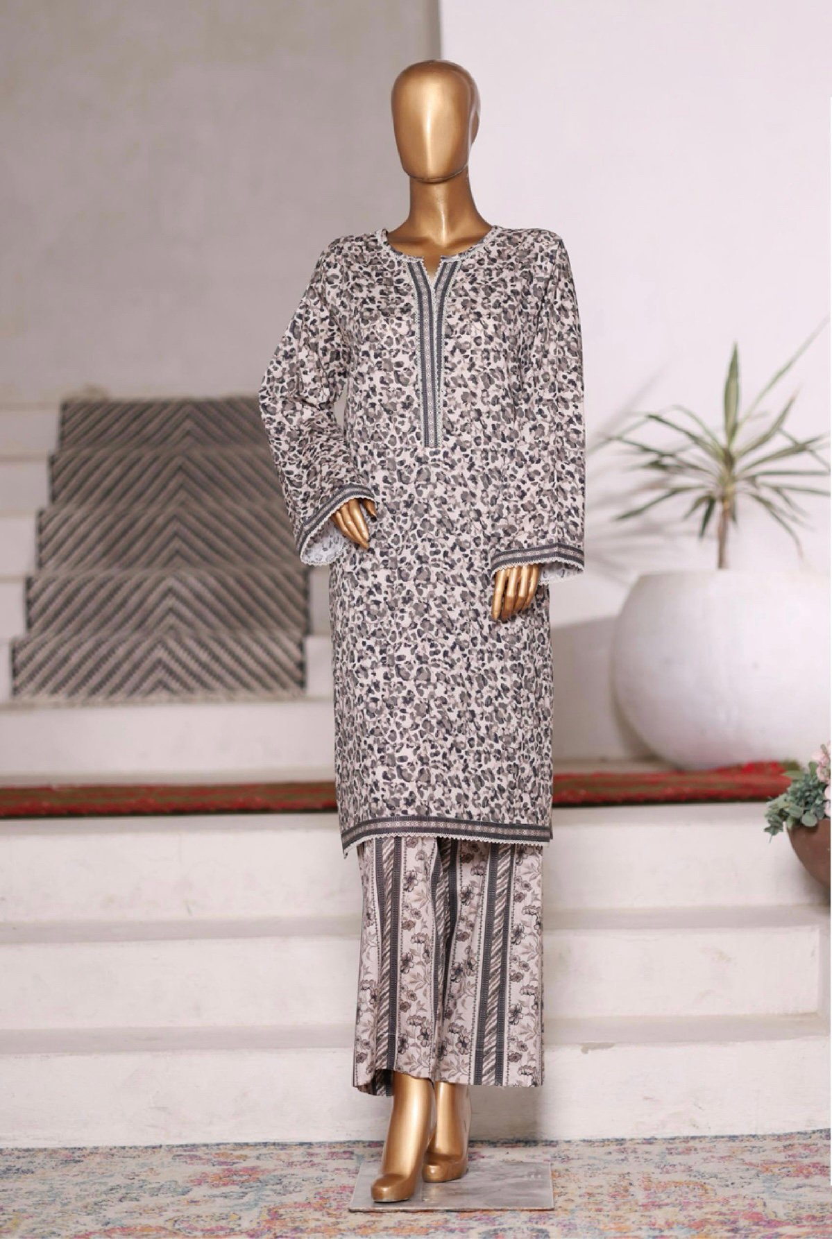 Bin Saeed Exclusive Cotton Co Ords Collection (SHIRT & TROUSER) - Design 15
