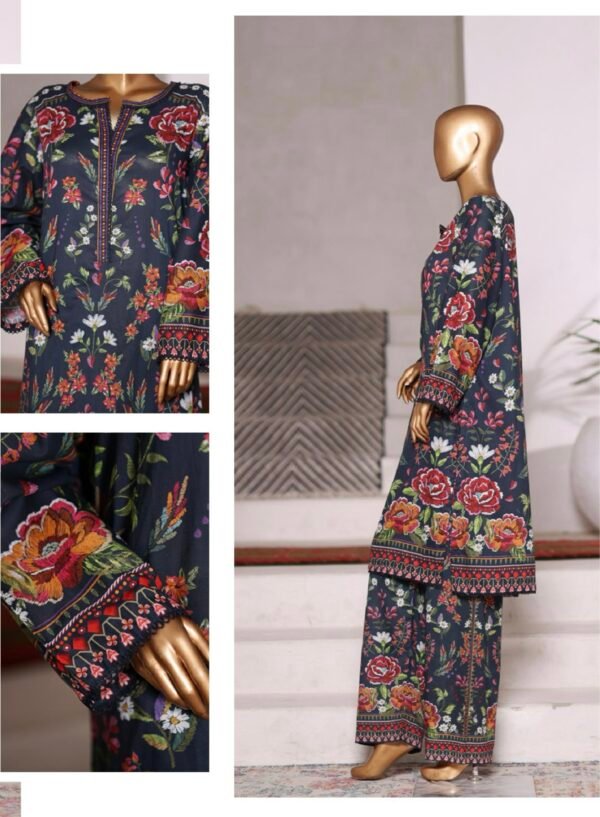 Bin Saeed Exclusive Cotton Co Ords Collection (SHIRT & TROUSER) - Design 16 - Image 2