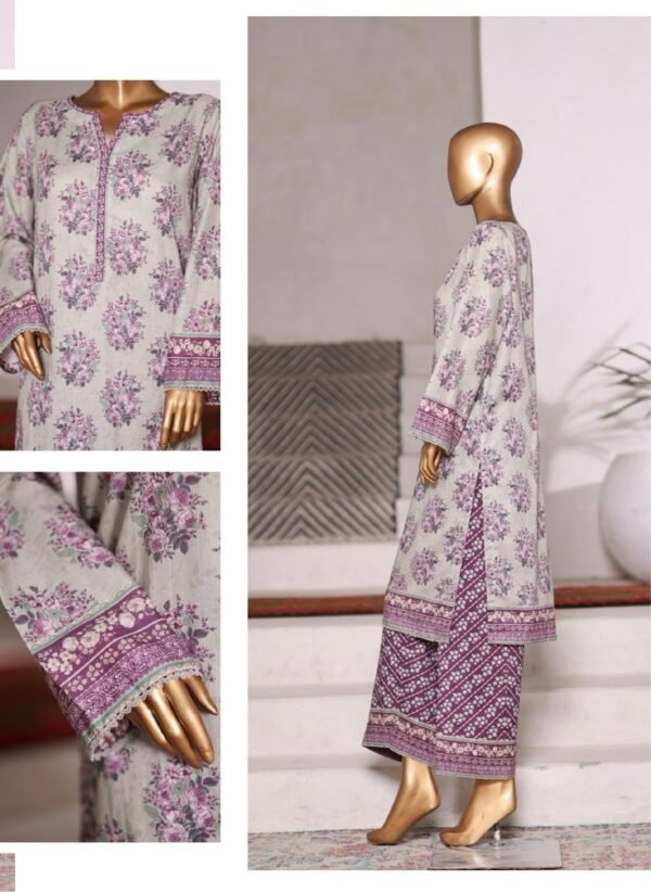 Bin Saeed Exclusive Cotton Co Ords Collection (SHIRT & TROUSER) - Design 17 - Image 2