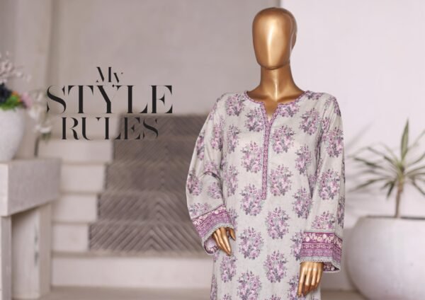 Bin Saeed Exclusive Cotton Co Ords Collection (SHIRT & TROUSER) - Design 17 - Image 3