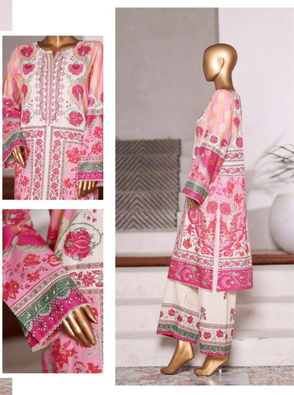 Bin Saeed Exclusive Cotton Co Ords Collection (SHIRT & TROUSER) - Design 18 - Image 2