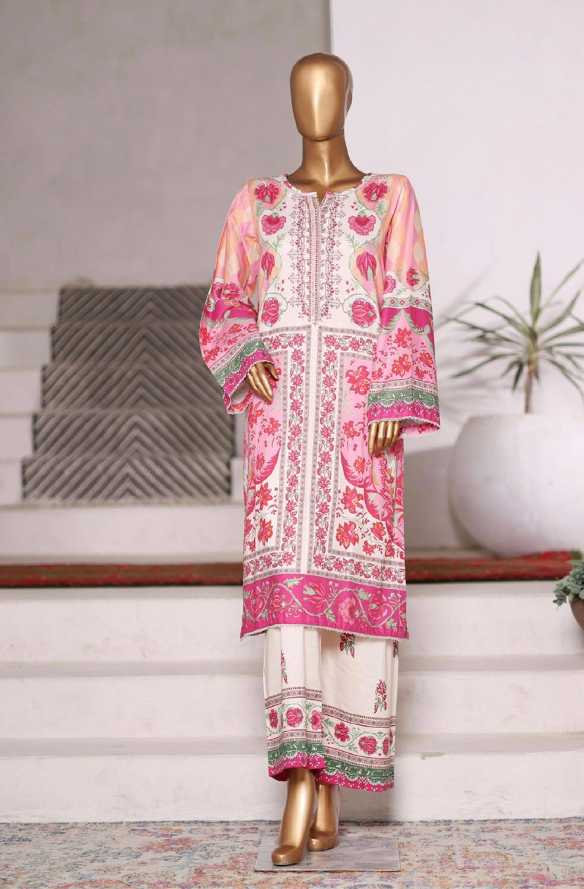 Bin Saeed Exclusive Cotton Co Ords Collection (SHIRT & TROUSER) - Design 18