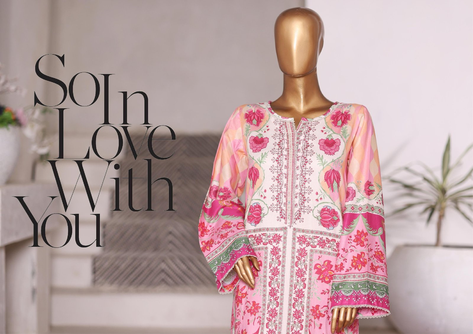 Bin Saeed Exclusive Cotton Co Ords Collection (SHIRT & TROUSER) - Design 18 - Image 3