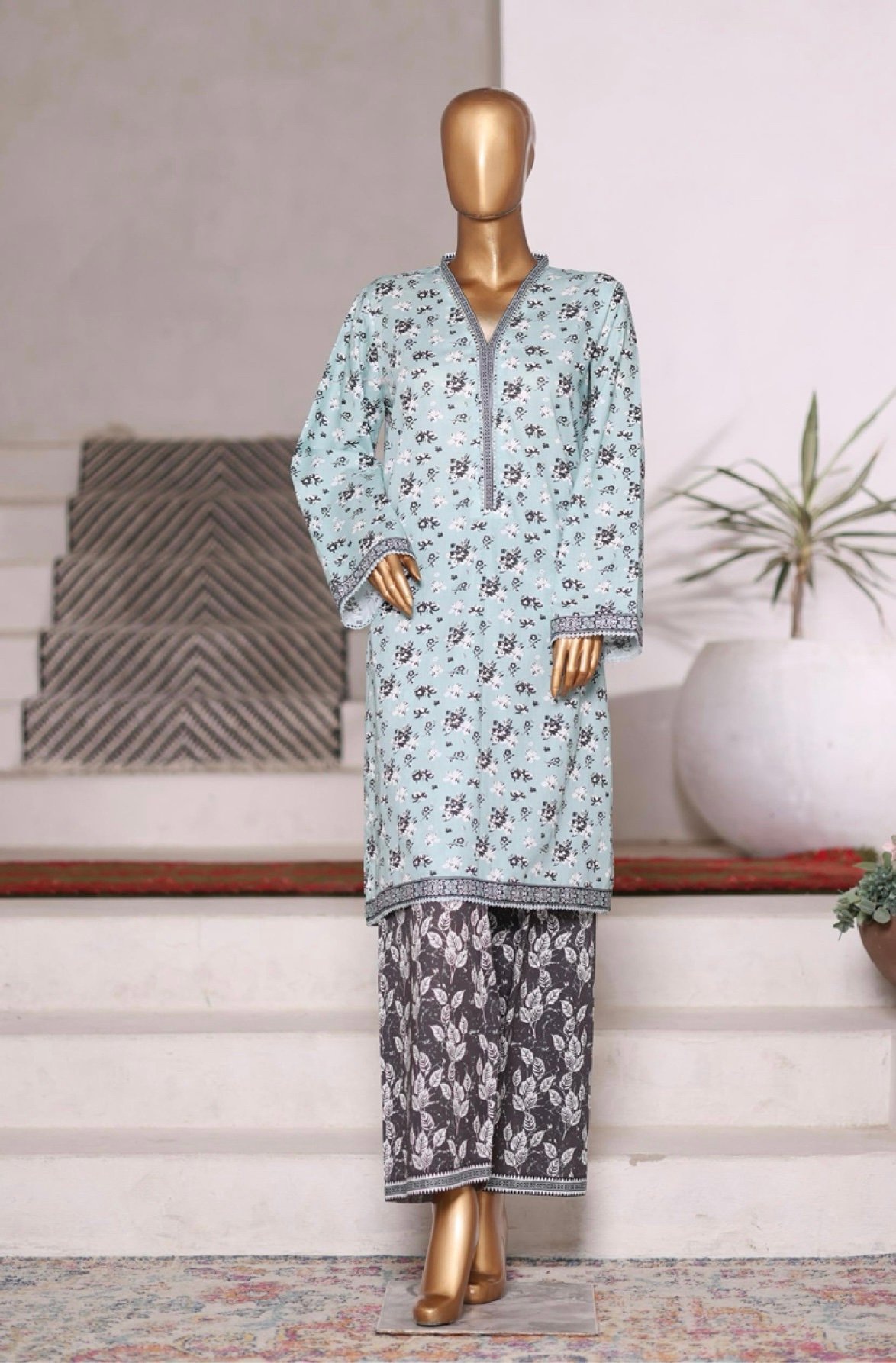 Bin Saeed Exclusive Cotton Co Ords Collection (SHIRT & TROUSER) - Design 20