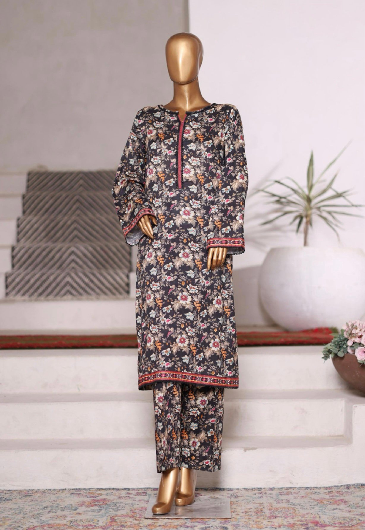 Bin Saeed Exclusive Cotton Co Ords Collection (SHIRT & TROUSER) - Design 23