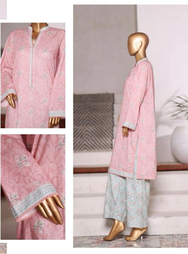 Bin Saeed Exclusive Cotton Co Ords Collection (SHIRT & TROUSER) - Design 25 - Image 2