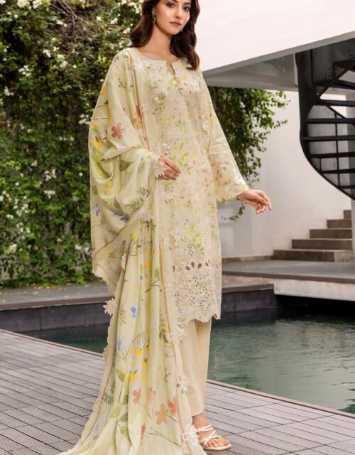 SAHIBA By ELAYA PRINTS - Luxury Unstitched Printed Embroidered Collection - Ariticle 01