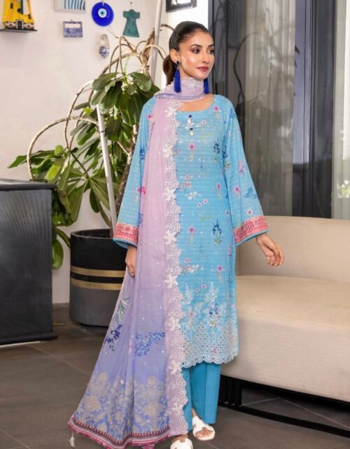 SAHIBA By ELAYA PRINTS - Luxury Unstitched Printed Embroidered Collection - Ariticle 04